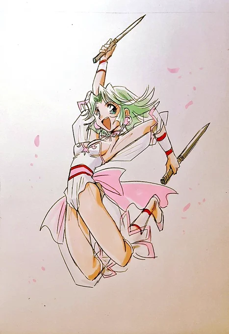 #格ゲーキャラ描こうぜ  何この子とか言う奴は 体育館裏に来い(TдT)  PS1持って。