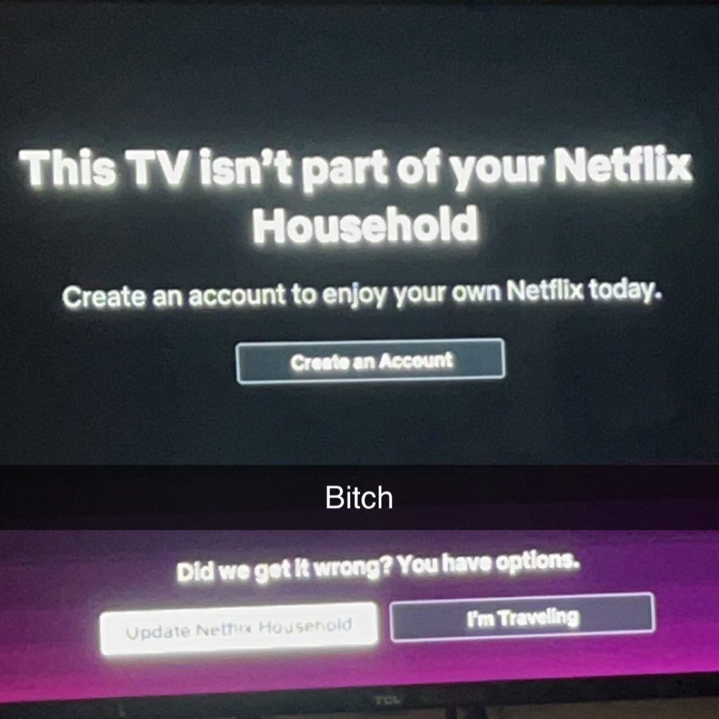 @netflix Fuck you. Did anyone on your team even think about people with divorced or split up parents when developing this bs update? 🙄 #CancelNetflix
