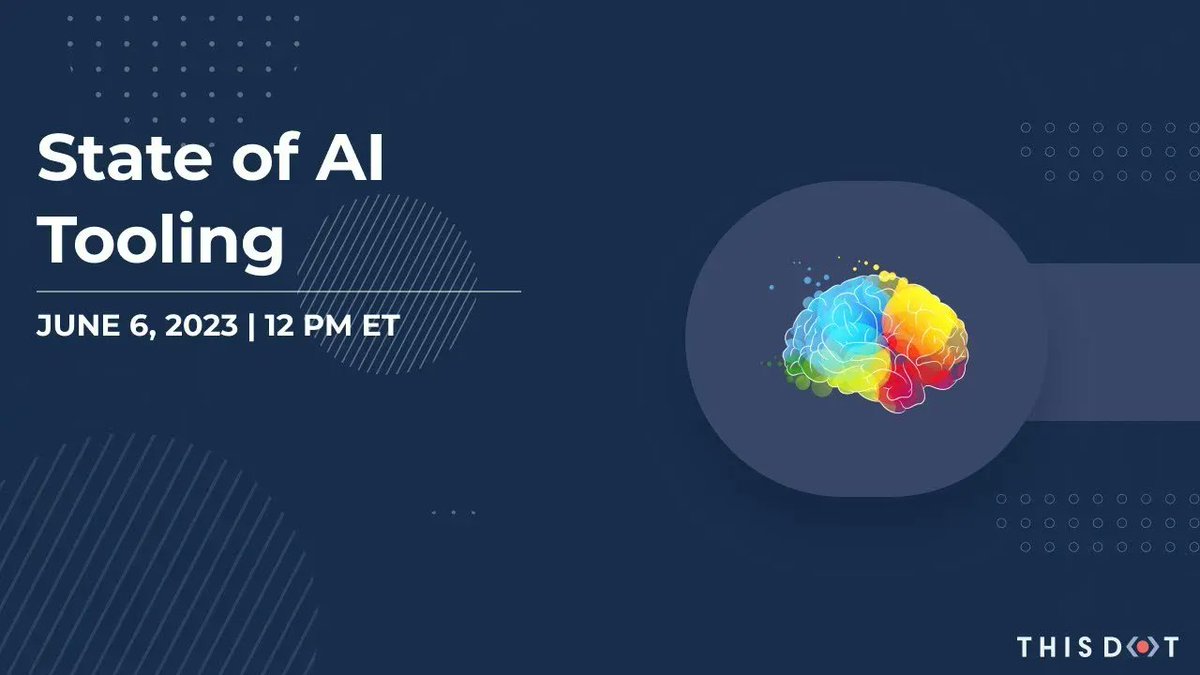 If you didn't catch yesterday's State of #AI Tooling where the panel discusses the latest advancements in #AITooling, you can still watch it on <a href="/ThisDotMedia/">This Dot Media</a>'s Channel!

🗣️ @eva_trostlos @mattia_magi <a href="/iamrashminagpal/">Rashmi🌱</a> <a href="/illya_ny/">Illya Nayshevsky</a> &amp; <a href="/Springcoil/">Peadar Coyle (🇪🇺 eu/acc)</a>
 
youtube.com/watch?v=dVIdVw…