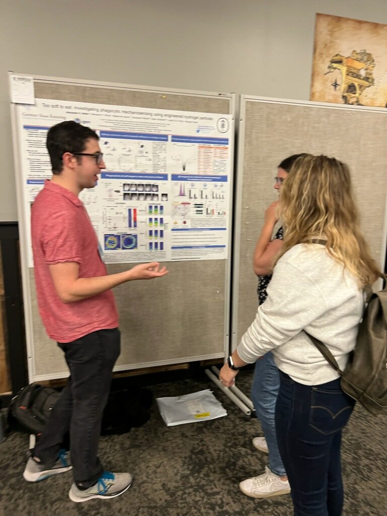 And as an encore from @huselab we get to see even more of their awesome science at the #Phagocyte #GRC poster session! Ben Winer again featured along with graduate student Alex Settle.