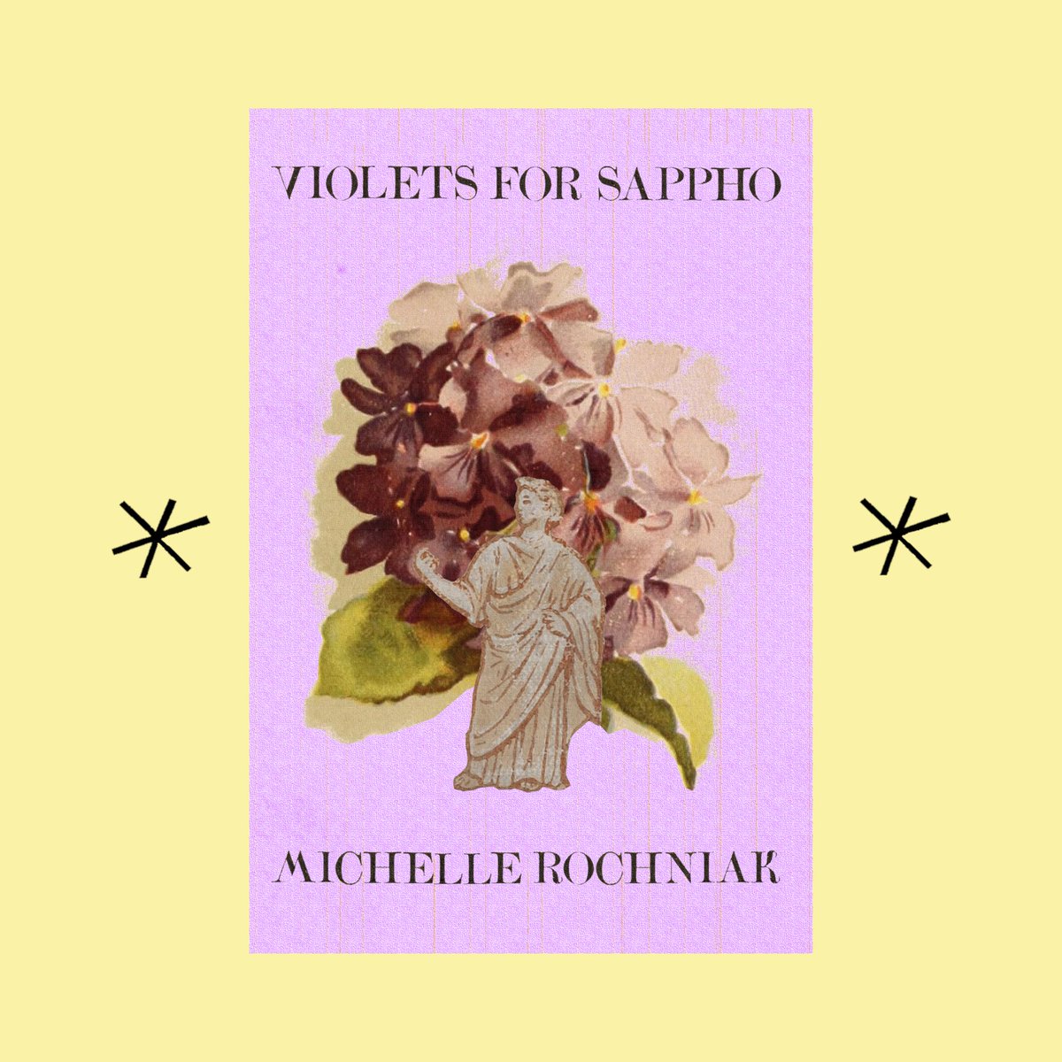 shellroch's tweet image. hello, my loves, i wanted to take a moment to let you all know that MY DEBUT CHAPBOOK IS NOW OUT!!! buy Violets for Sappho from Bottlecap Press today!! (link in the next tweet :))))
i am so so overwhelmed and overjoyed, and i CAN’T WAIT TO SEE THIS BOOK OUT IN THE WILD 😁✨💜