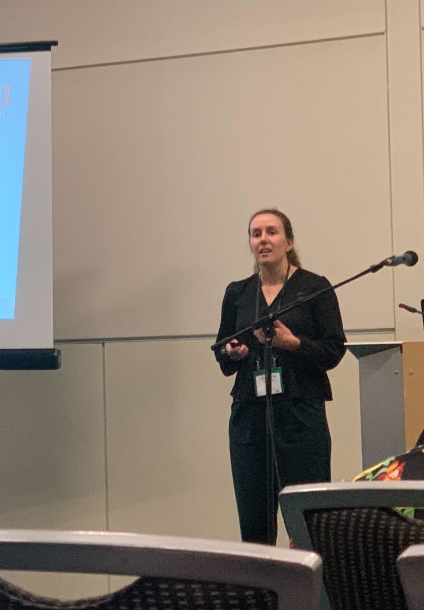 The group's first grad student, Gabriella, gave her first talk at #CSC2023. #ProudPI