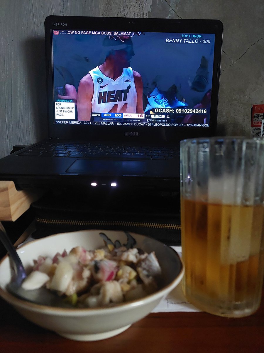 iamenfermero24's tweet photo. but first, nba finals. +alak and kinilaw na isda..😄😃 #pampatulog #fromnightshift https://t.co/klHWNtv27J