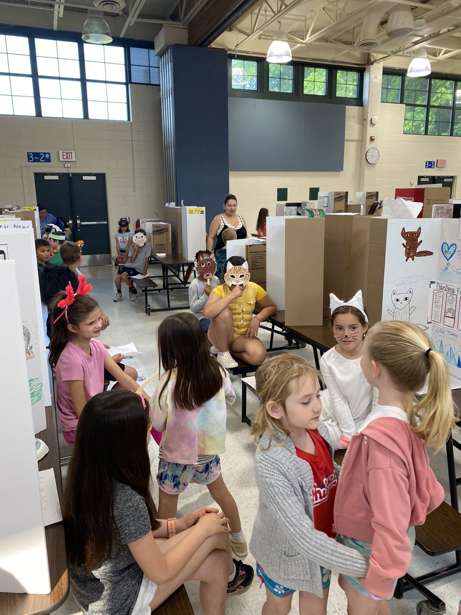 These animals were amazing during the third grade wax museum today! Love seeing their projects and science come to life. 🐯🐸🐒🦉 <a href="/EastGoshenElem/">East Goshen Elementary Roadrunners</a>