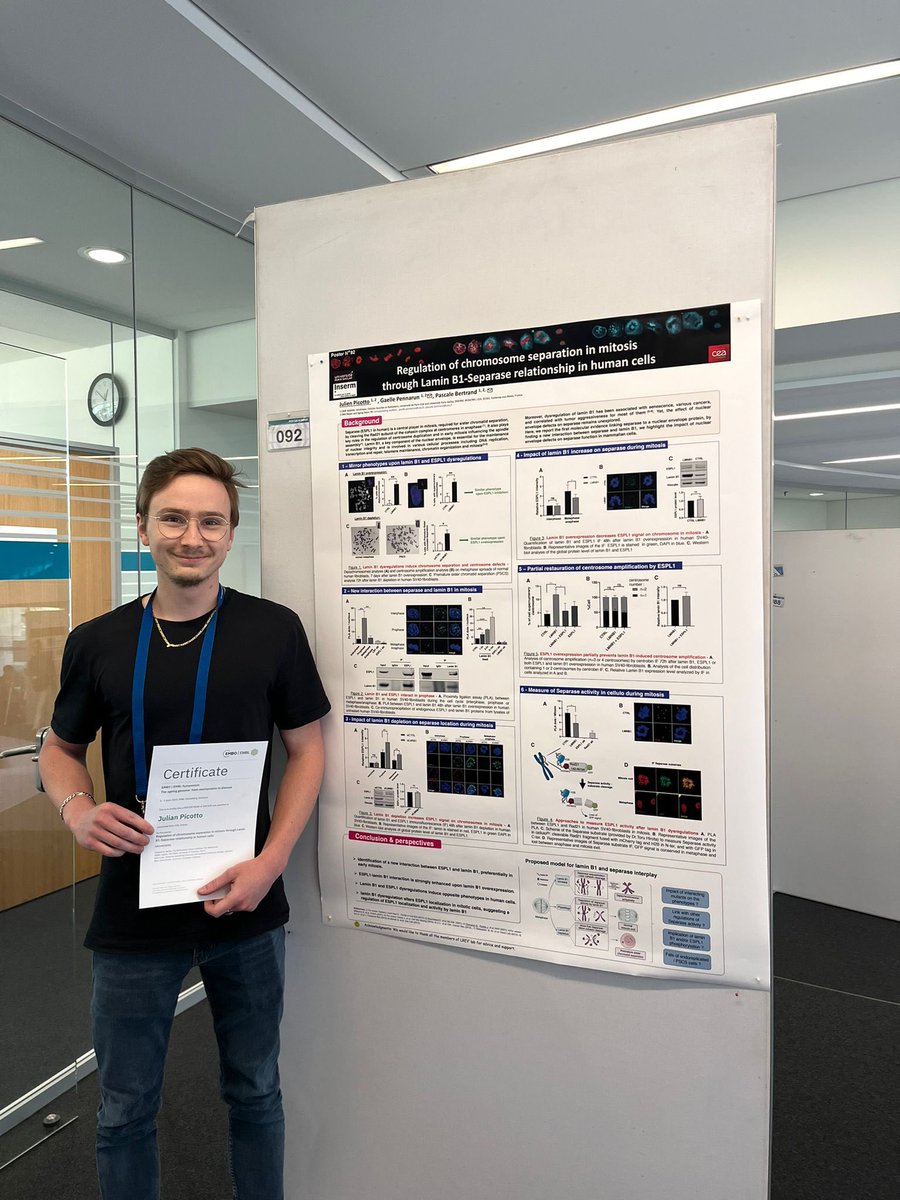 JulienPicotto's tweet photo. Such an amazing week at #EESAgeing interacting with so many great people, so gratefull I could share my work with my poster ! Winning the poster prize was the final touch of this incredible week, thank again #EMBO #EMBL, and @Bertran45497785 and @gaelle_pennarun for the support https://t.co/Z4cLGLzdYK