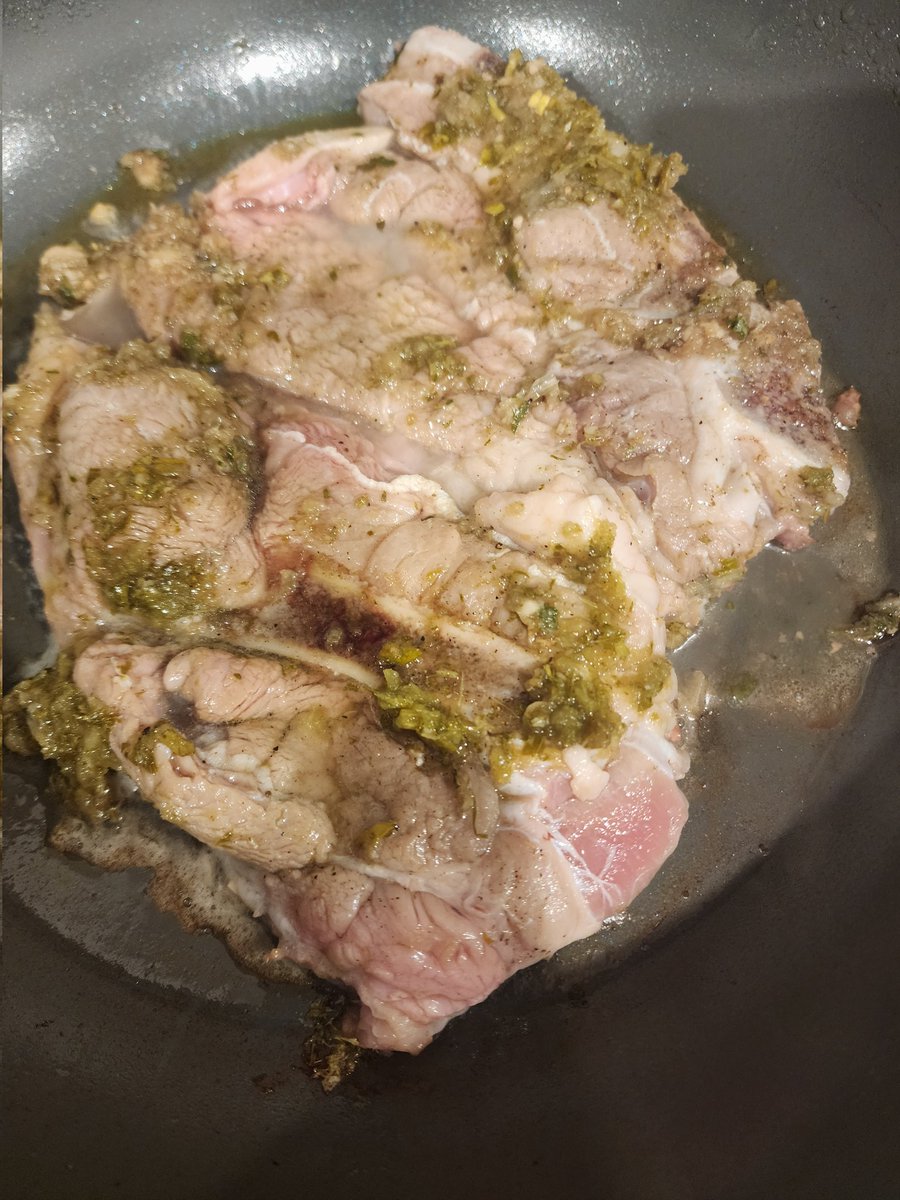 NiceLadyThought's tweet image. Pan-Seared Veal Chops #SimpleDinner
