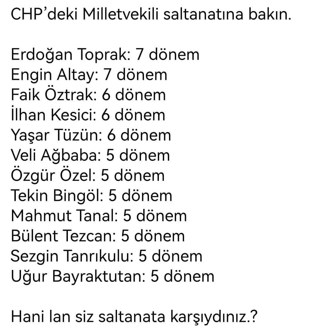 Dünyanın en faşist, en teokratik, en putperest, en dikdatör, en bağnaz, en gerici yobaz zihniyetidir chp.
Saltanata karşılarmış, hadi ordan😡