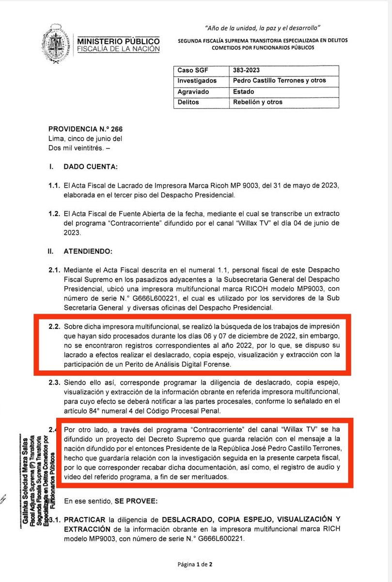 SinVerguenzasPE's tweet photo. ⛔ OTRA MÁS DE WILLAX
Supuesto decreto supremo hallado en una impresora de Palacio de Gobierno sería FALSO. 

La FISCALIA exige a WILLAX que le proporcione el documento difundido en el programa "contracorriente", porque en dicha diligencia no se encontró ningún decreto. https://t.co/jLoHUW4eMH