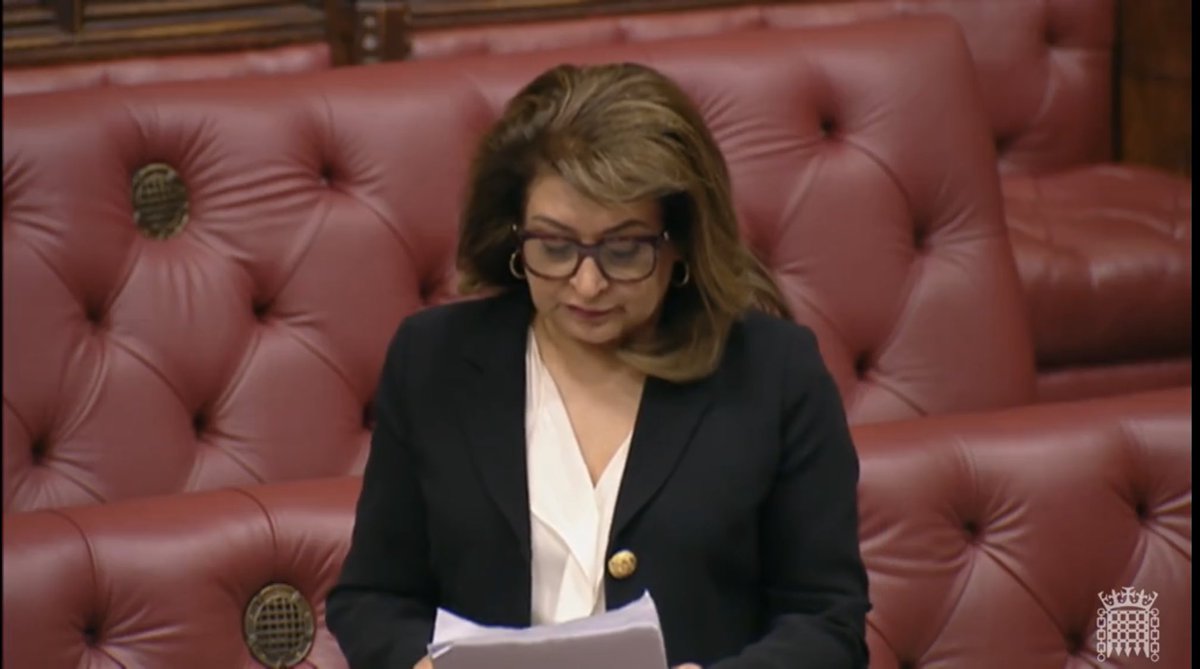 “Children’s and refugee organisations are aghast at what’s being proposed. They are not alone. Many of us across all benches … feel the same” Powerful speech against the reintroduction of child detention in the House of Lords this evening by Baroness @NosheenaMobarik