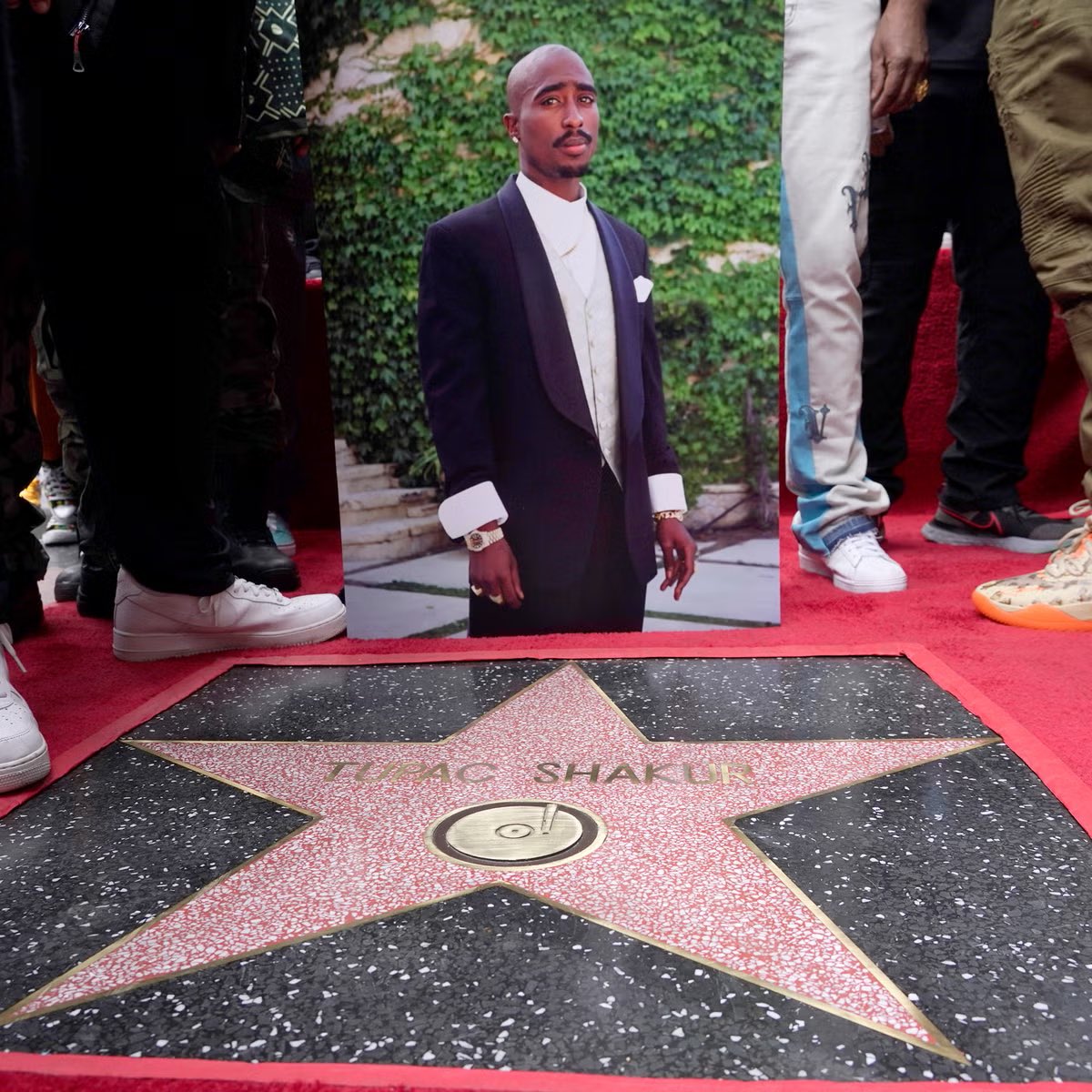 Tupac has officially received his star on the Hollywood Walk of Fame