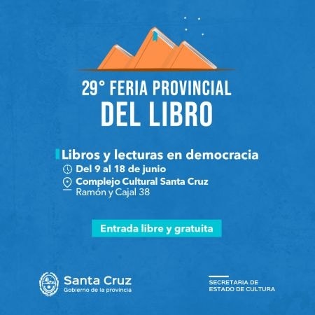 martinmarcou's tweet photo. Se viene la 29° Feria provincial del libro en Santa Cruz, del 09 al 18 de junio. 

En el marco de la feria voy a estar coordinando el taller de dramaturgia "Escrituras situadas: prácticas del presente". 

Les dejo el link para que puedan inscribirese
https://t.co/dN94dsjegd https://t.co/xeOC2kpfKy
