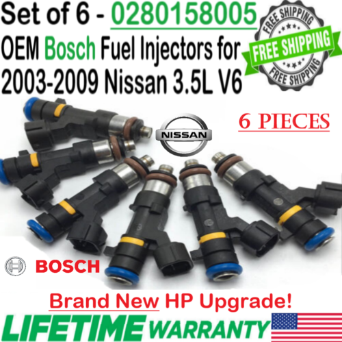 ControlsFuel's tweet photo. ad eBay - NEW OEM Bosch 6Pcs HP Upgrade Fuel Injectors for 2003-2009 Nissan Maxima 3.5L V6 https://t.co/cuI4l7Czy0 https://t.co/AAxWmUele0