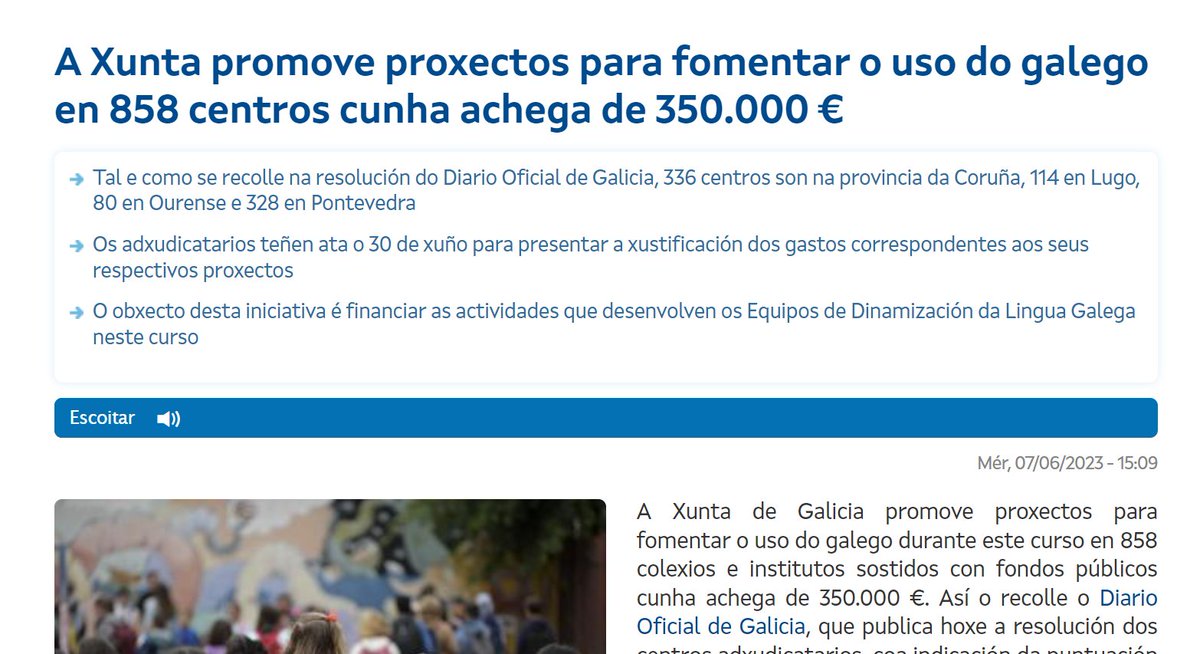 madialevo's tweet photo. 350 000 € : 858 centros = 408 €

Quizais así enténdese mellor. Como queiras contratar algunha actuación xa non tes nin para fotocopias. https://t.co/2BjYoxipNw