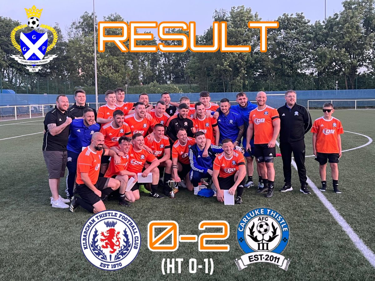 Carluke Thistle AFC (@carlukethistle1) on Twitter photo 🏆 <a href="/GGPAFL/">Greater Glasgow Premier AFL</a> Spring Cup - FINAL
<a href="/Kilbarchan_AFC/">Kilbarchan Thistle AFC</a> 0-2 Carluke Thistle
⚽️ Kyle Hill, <a href="/JackDonald242/">Jack Donald</a>
🍾 Kingshill Kitchen MOTM: <a href="/Chrissybruce72/">Brucey</a>
Signing off the season in style. Spring Cup Winners 22/23
<a href="/scottish_aff/">AmateurFixturesResultsSCO</a> <a href="/ScotAmFA/">Scottish Amateur FA</a> <a href="/scotfootfixs/">Scottish Football Fixtures</a> <a href="/AmmiesFitba/">Ammie’s Fitba</a> <a href="/ftsc0res/">fulltimesc0res</a> <a href="/FitbaLeagues/">The Fitba Leagues</a> 🏆 <a href="/GGPAFL/">Greater Glasgow Premier AFL</a> Spring Cup - FINAL
<a href="/Kilbarchan_AFC/">Kilbarchan Thistle AFC</a> 0-2 Carluke Thistle
⚽️ Kyle Hill, <a href="/JackDonald242/">Jack Donald</a>
🍾 Kingshill Kitchen MOTM: <a href="/Chrissybruce72/">Brucey</a>
Signing off the season in style. Spring Cup Winners 22/23
<a href="/scottish_aff/">AmateurFixturesResultsSCO</a> <a href="/ScotAmFA/">Scottish Amateur FA</a> <a href="/scotfootfixs/">Scottish Football Fixtures</a> <a href="/AmmiesFitba/">Ammie’s Fitba</a> <a href="/ftsc0res/">fulltimesc0res</a> <a href="/FitbaLeagues/">The Fitba Leagues</a>