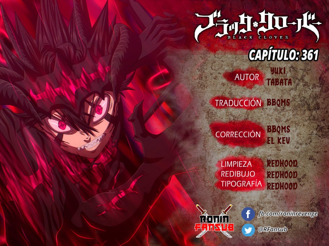 RFansub's tweet photo. Buenas tardes, dias, noches. Nuevo capitulo de Black Clover #361.   
Compartan y disfruten.    
Kumanga: https://t.co/Sx0ZJRdm3S
TMO: https://t.co/LpIeTA8uQ1 https://t.co/q1c95mdqL2