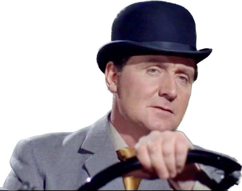 With umbrella,charm, bowler and Bentley #PatrickMacnee as #JohnSteed in #TheAvengers was the definition of class. Nobody did it Better.