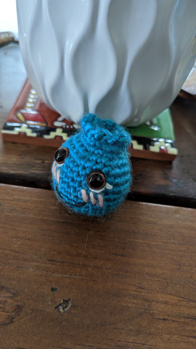 FluffyNotNow's tweet image. I made a blushing blueberry
#crochet #art #yarn #ArtistOnTwittwer #gardening