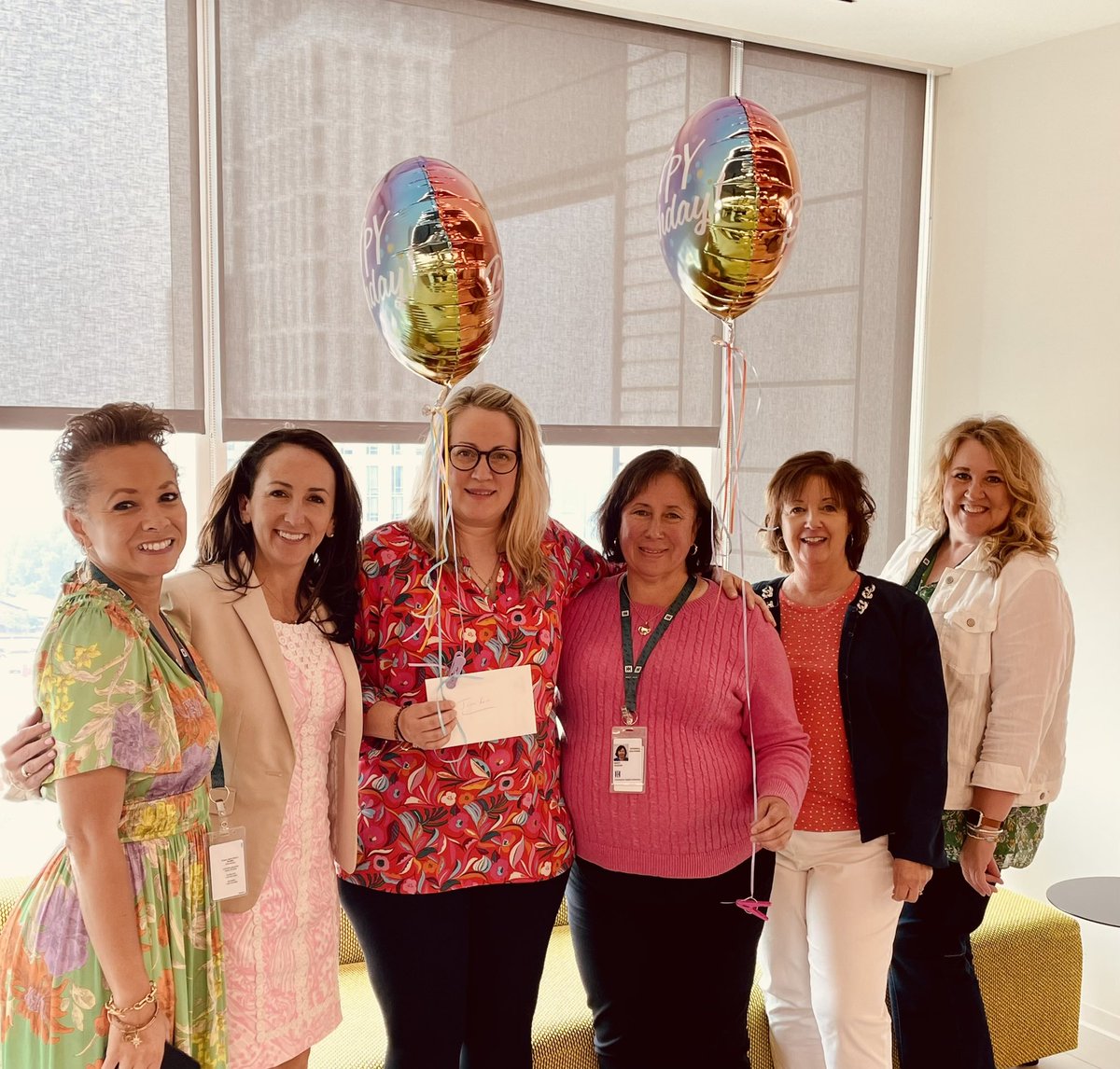 Happy Birthday to the 2 middle birthday girls!!!!  <a href="/WeAreHII/">HII</a>  #BalloonsAndBdayCake