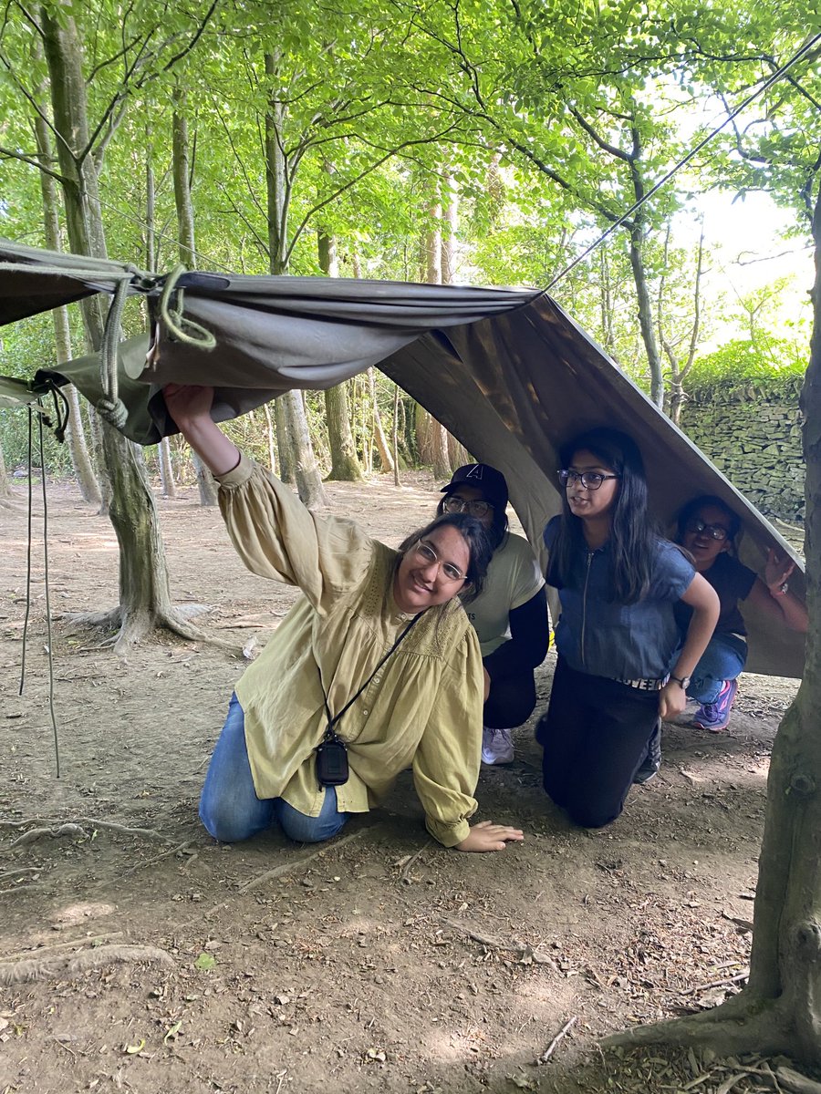 After building some excellent dens, our Y6s had to crawl inside while we tested them against the elements, including a giant bucket of water!! We all stayed dry… just! ⛺️ 💦 ⭐️ #ForestSchool #DTatWelbeck #Outdoorlearning ⁦@NST_forschools⁩ #50ThingsatWelbeck