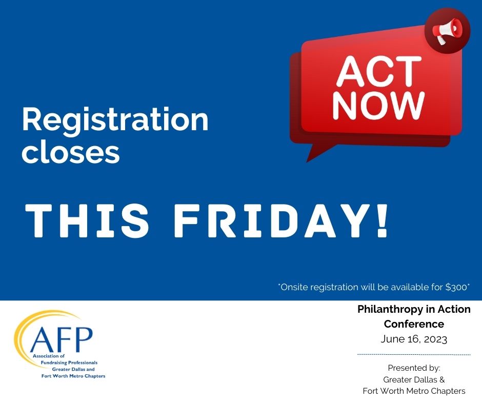 AFP DFW Philanthropy in Action Conference tweet media