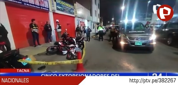 Tacna: capturan a 5 colombianos con granadas en su posesión ptv.pe/382267