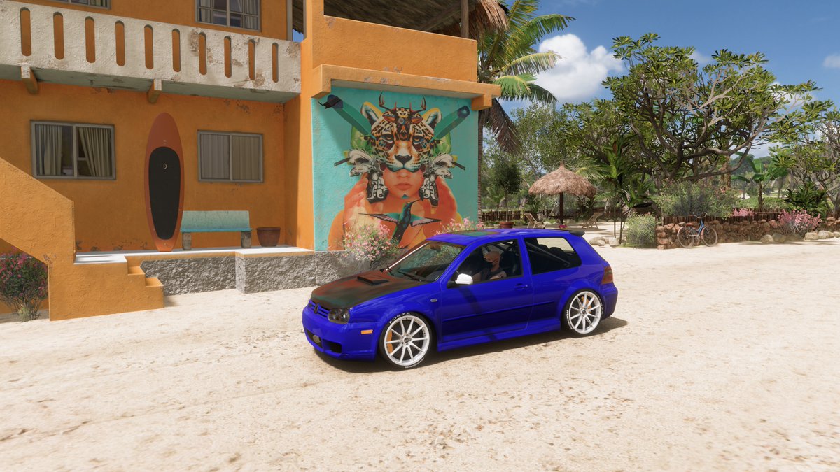 MirkoGTR's tweet photo. My Golf MK4 R32 (2003) - #ForzaHorizon5 #FH5 #Forza5 #VW #GolfMk4 #Mk4R32 #VwR32 #vwperformance #MadeInGermany #speedhunters #StanceWorks #slammed #bagged #stancenation #lowlife https://t.co/wiT97J9VT3