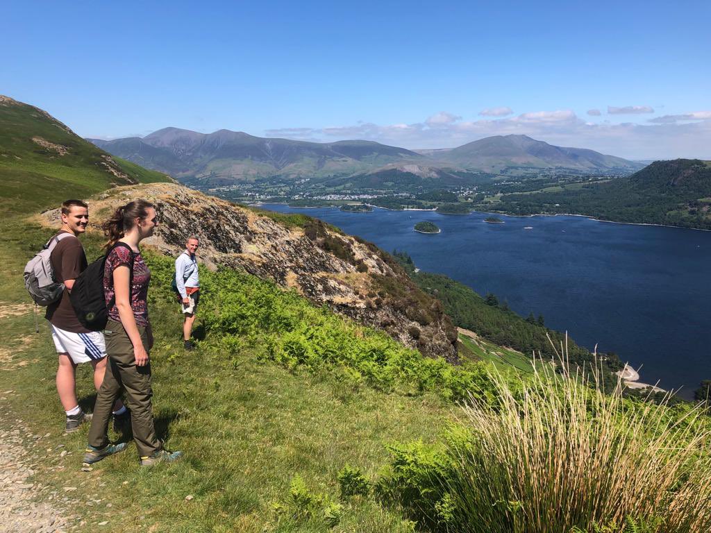 Working with #OurUplandCommons project, with @LancsUniLEC and PhD student Sophie Mowbray, on Derwent Common #LakeDistrict today. To reaffirm presence of Mountain Ringlet butterflies, didn’t find them at a few 550m sites but did record over 14 above 600m. Perfect day for it.