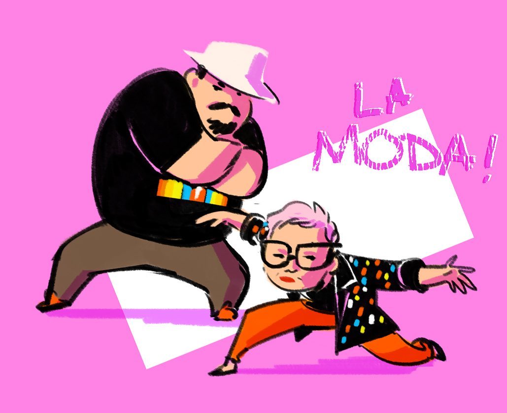 mexopolis's tweet image. from when the great @pixie_punch drew me and the muse as kick-ass fashionista street fighters!