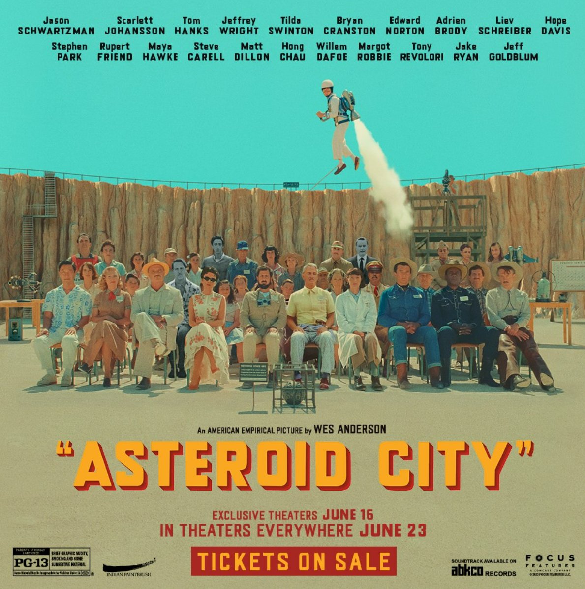 Wes Anderson's "Asteroid City" opens at Frank Banko Alehouse Cinemas on June 23rd!🎞️If this star-studded cast doesn't sell it for you, we don't know what will!

Tickets/show times to come!