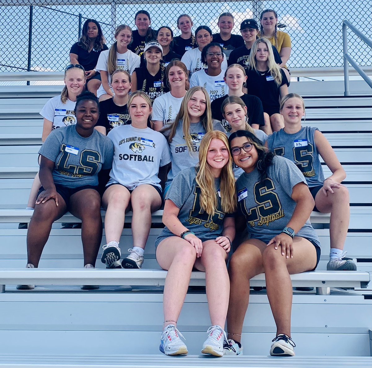 Day ✌️ of softball camp #softball #softballcamp #GoTigers