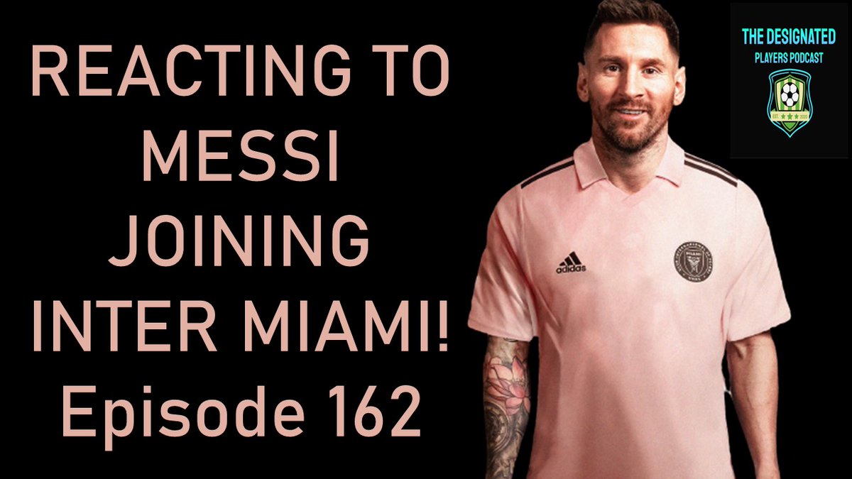 When news this big drops, there's no time for edits. Just vibes! E162 is our reaction to the #Messi2MLS news from this morning!

~ Details of the move
~ Our reactions to his choice
~ How we see the move impacting the league and country. 

Links below!

#MLS #Intermiamicf #Messi