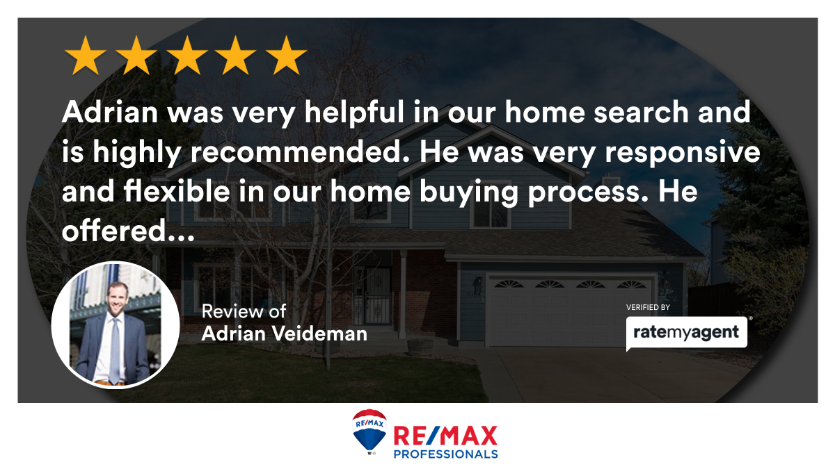 Veids's tweet image. My latest RateMyAgent review in Highlands Ranch.

rma.reviews/nM7RM8E7NVhE

...
#ratemyagent #realestate #REMAX_Professionals__Highlands_Ranch