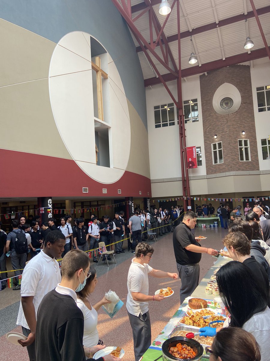 peacocks21's tweet photo. Hey @tcdsb @Equity_TCDSB did you know today @BrebeufCollege we celebrated our many cultures through food and music. It’s amazing what happens when we break bread together https://t.co/nlJFonOZfh
