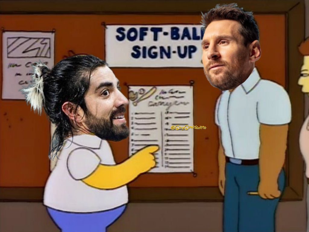 SoySimpsonito's tweet photo. - ¿Lionel #Messi𓃵?
- Sí.
- Delantero del Inter de Miami?
- Sí.
- Yo soy Delantero del #InterMiami 
- ¿Y?
- ¿Usted es mejor que yo?
- Bueno, no lo conozco pero... Sí. https://t.co/ASFxidhKN0