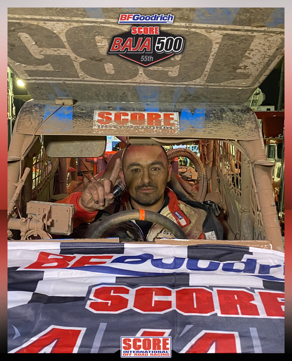 Pablo Jaurequi of Ensenada, Mexico took the SCORE 1/2-1600 class win at the @BFGoodrichTires  55th SCORE Baja 500. Congratulations to Pablo and the No. 1685 team! @BajaJerky @Ford @VP_Racing_Fuels @PolarisRZR @OptimaBatteries @ruggedradios @kingshocks #baja500 #bajacalifornia