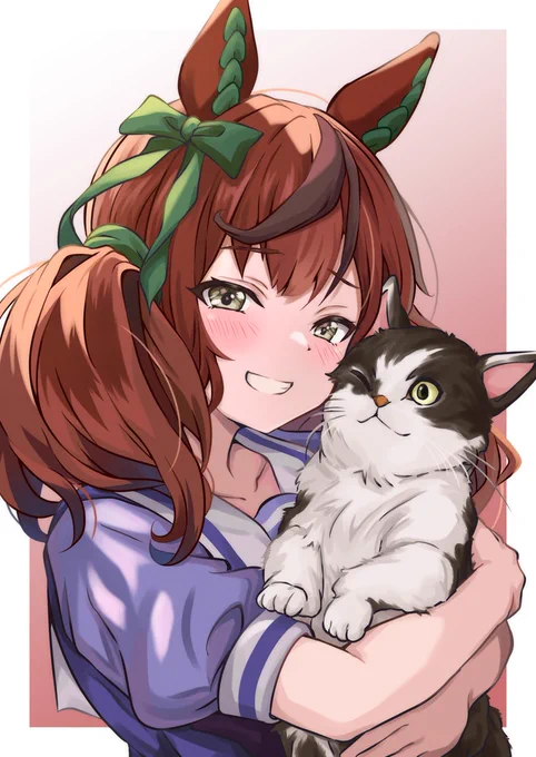 見て…!このネコ凄く可愛いっ…! #ウマ娘 #ナイスネイチャ