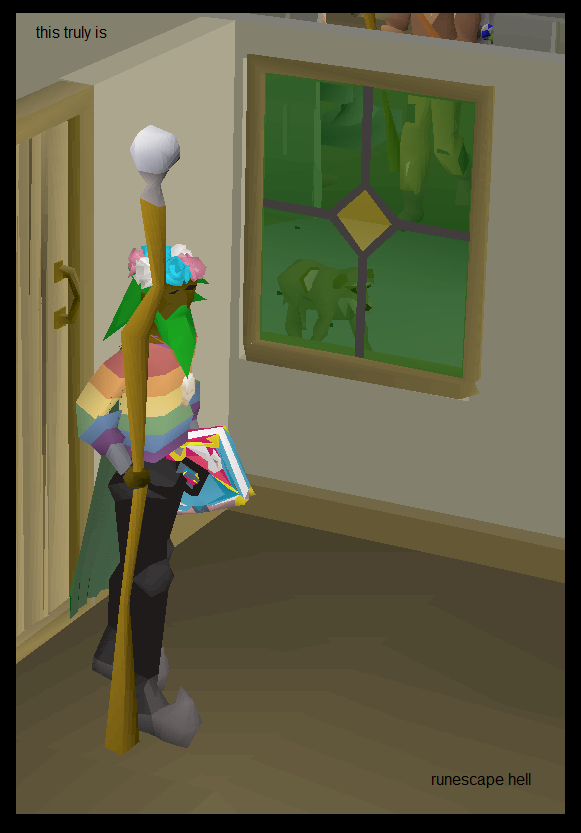 not giving the dog the ability to be adopted is only the 10th greatest sin of jagex. 

#osrs #pride #aesthetic