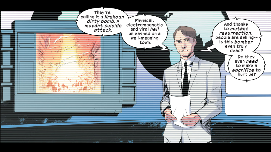 SiteJamesons's tweet photo. 🚨 X-MEN E A NARRATIVA OPRESSORA!

A Marvel publicou hoje nos Estados Unidos uma série de HQs dos X-Men que mostram a narrativa opressora.

E isso é facilmente associável ao que acontece DIARIAMENTE com grupos historicamente marginalizados no mundo real.

Segue o fio 🧶