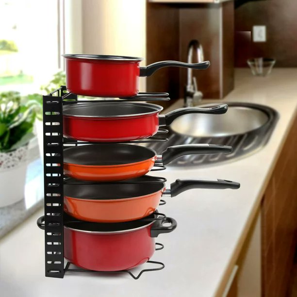 mkekitchendsgn's tweet photo. Upgrade your kitchen game with this 5-Tier Pan Organizer! 🍳🥘 Adjustable dividers, rust-resistant finish, and space-saving design make it a must-have for any cabinet or pantry. https://t.co/aYAAvpcesY 😍🙌 #KitchenGoals #PanOrganizer #HomeOrganization https://t.co/WbUW4jQdTd