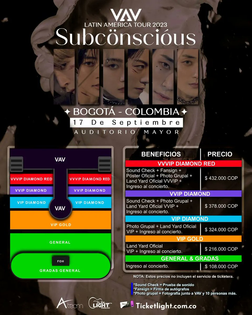 TOTHELIGHT_ENT's tweet photo. ✦ ¡Sí! ¡ASÍ ES VAV REGRESA A COLOMBIA! 🔥
⁍ VAV LATIN AMERICA TOUR 2023 SUBCÖNSCIÓUS
⁍ DÍA : Domingo 17 De Septiembre
⁍ LUGAR : Aditorio Mayor
⁍ TICKETS : 🎫 https://t.co/Te68pedqCK
⁍ INFO : https://t.co/qzbVNcwkS2
★ VAMPZ ES TU OPORTUNIDAD DE VIVIR ESTA GRAN EXPERIENCIA https://t.co/w6SbEwjdWv