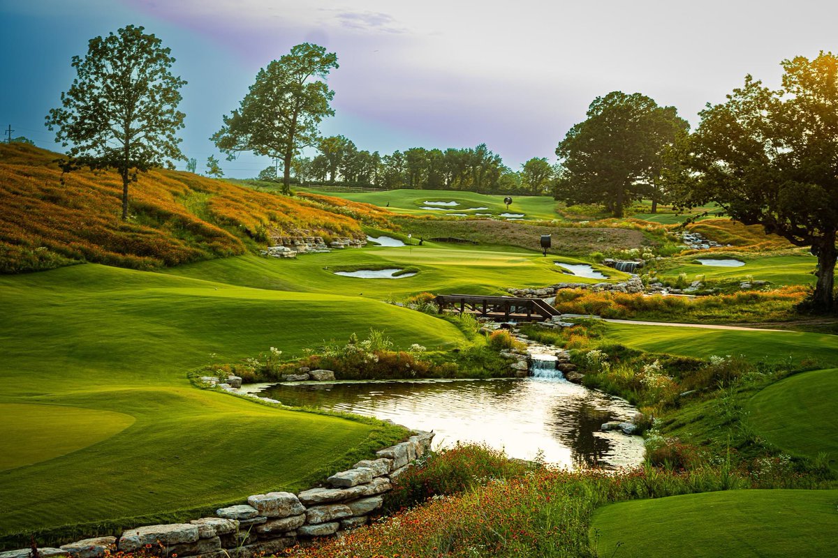 AtkinsonGolf's tweet image. Check out the great new photos from Mike Klemme of the new par 3 course I co-designed with Tom Clark.  The course is named The Battlefield and is a great new amenity to the existing Shangri La Resort on Grand Lake in Oklahoma. Check it out!
