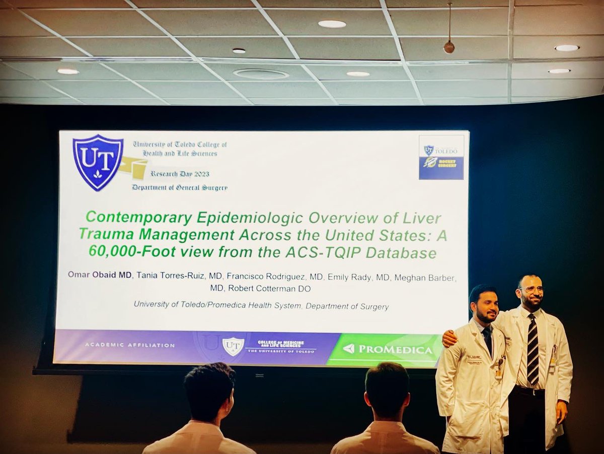 Department of Surgery Research Day 2023! Congratulations to Drs Miguel Hernandez, PGY1, Jimmy Stathakios, PGY1, Hassan Abbas, PGY2, LaToya Floyd, PGY1, Francisco Rodriguez, PGY1, and Omar Obaid, PGY-1 for winning! Thank you to everyone who presented their work!
#RocketSurgery