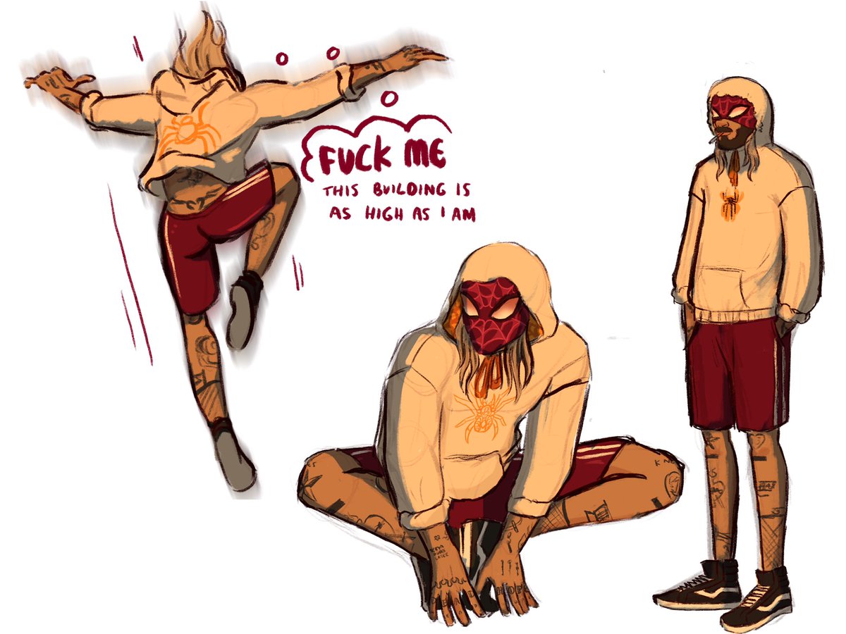 I watched the spiderman movie and so i drew this