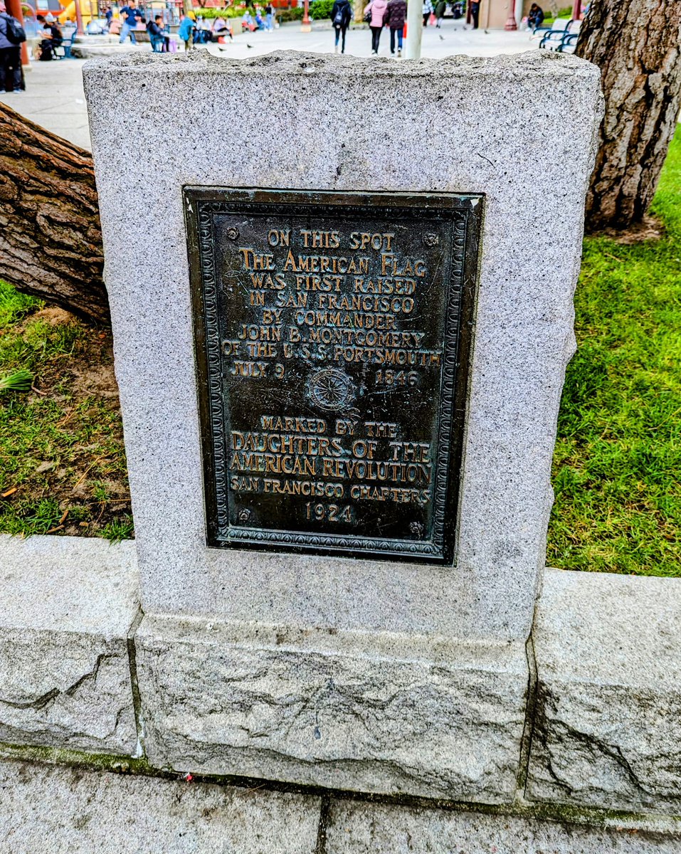 Have you ever wondered what the story was behind this plaque? Stay tuned. The next episode will cover it. 
#YerbaBuena #PortsmouthSquare #1846YerbaBuena