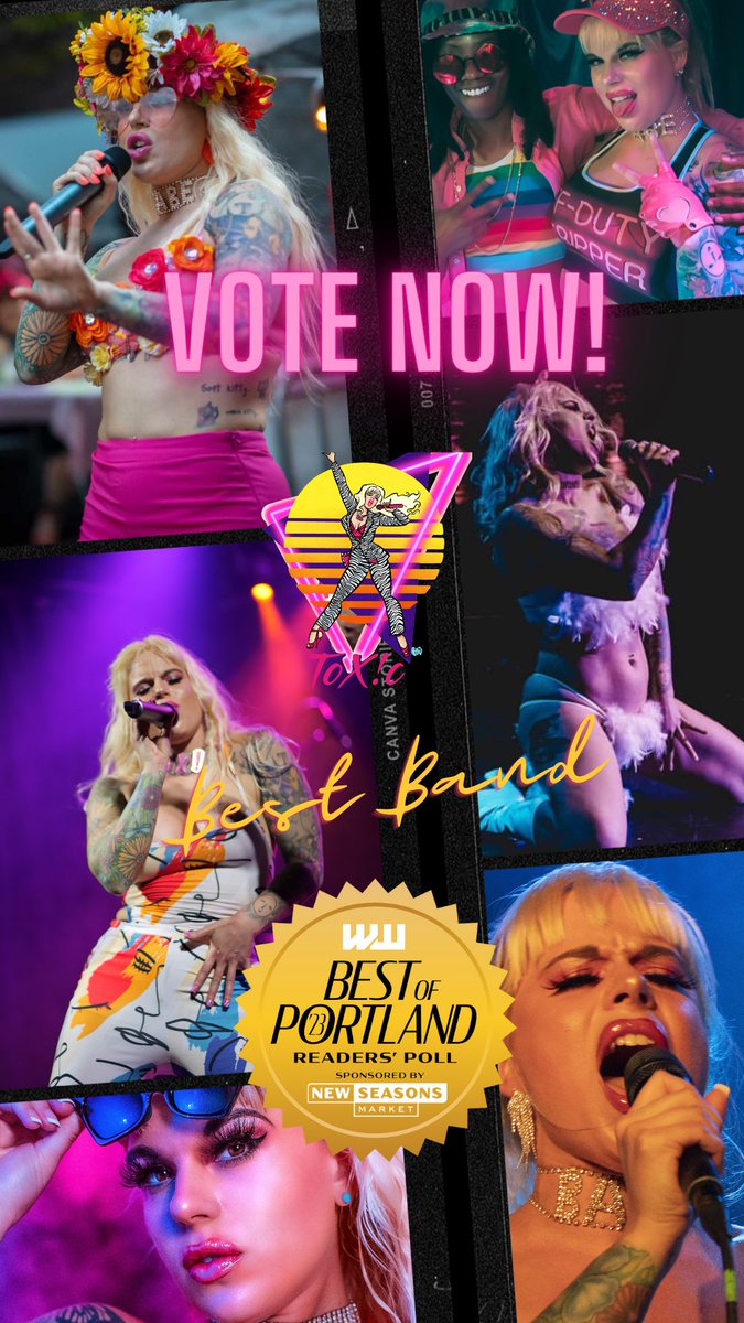 I’m up for best band/musical group for the @wweek #bestofportland ! Make sure to vote for me! PS: i’m also up for best IG @yourtoxicaddiction bop.wweek.com/arts-and-enter…