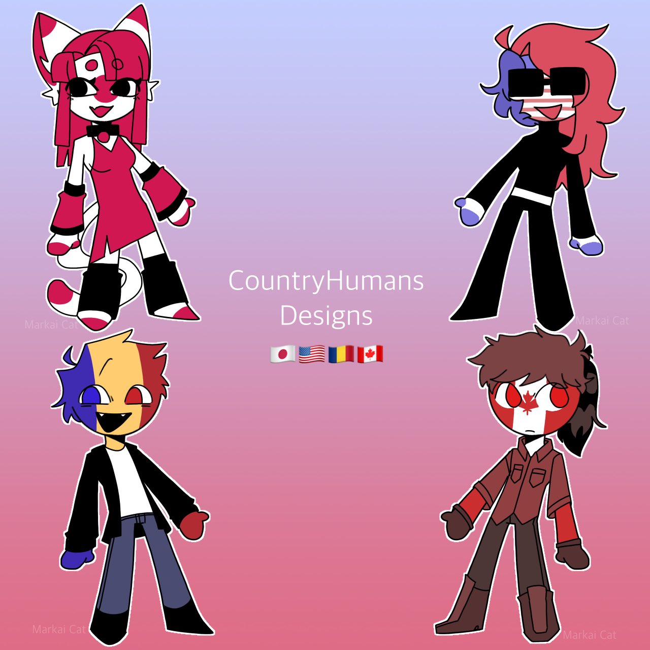 Japan and Eua - CountryHumans