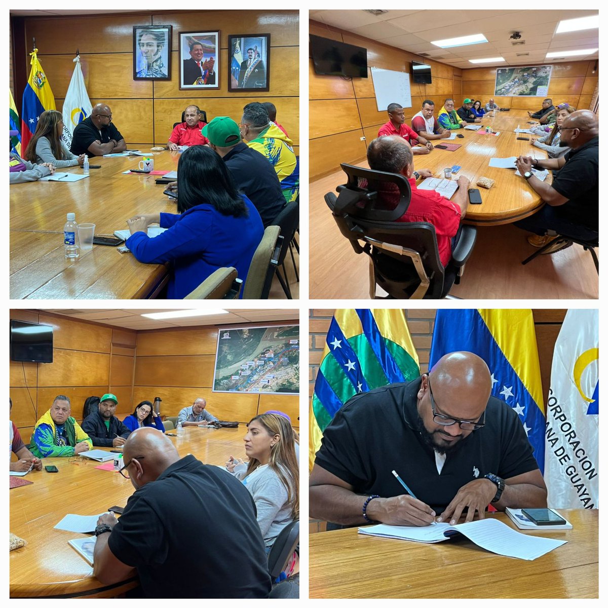 Roy_PsuvOficial's tweet photo. #Bolivar  Sostuvimos una reunión con el gran polo patriótico Simón Bolívar de nuestro Estado, junto a el enlace nacional @alexroca1 en miras a consolidar las 7 lineas estratégicas del presidente obrero @NicolasMaduro así como la gestión de nuestro Gobernador @amarcanopsuv. https://t.co/fiG0oMVKeS