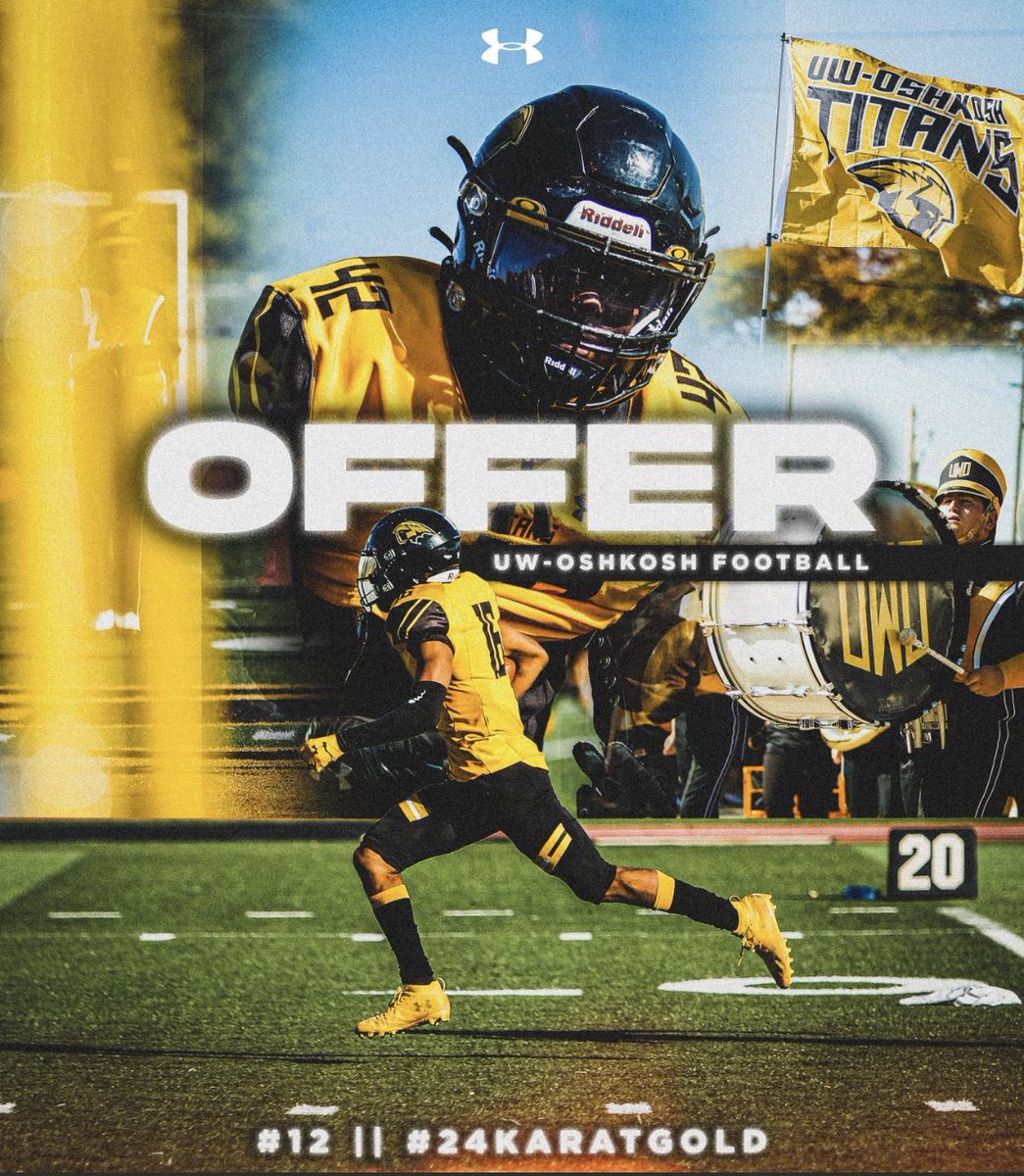 After a great Junior Day and talk with <a href="/CoachSten/">Craig Stenbroten</a> I am grateful to receive my 2nd offer from <a href="/UWOFootball/">UW-Oshkosh Football</a> 
<a href="/PeteyBananas/">Peter Jennings</a> <a href="/CoachPlucker/">Sam Plucker</a> <a href="/FondyFB/">Fond du Lac Football</a>