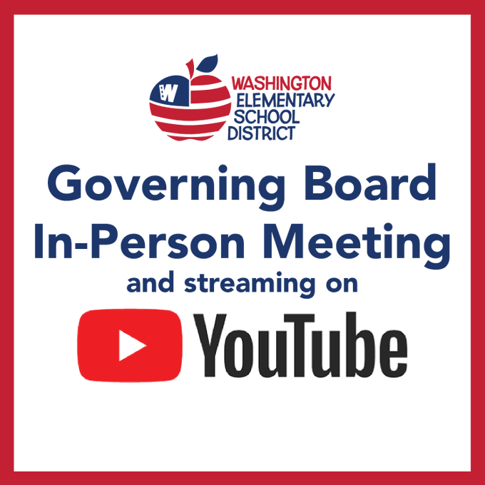 REMINDER: The WESD Governing Board will host a regular meeting tonight, June 8, at 7 p.m. The meeting is open to the public and will also be live streamed via YouTube at youtube.com/live/ufUfaufoR…. #WESDFamily