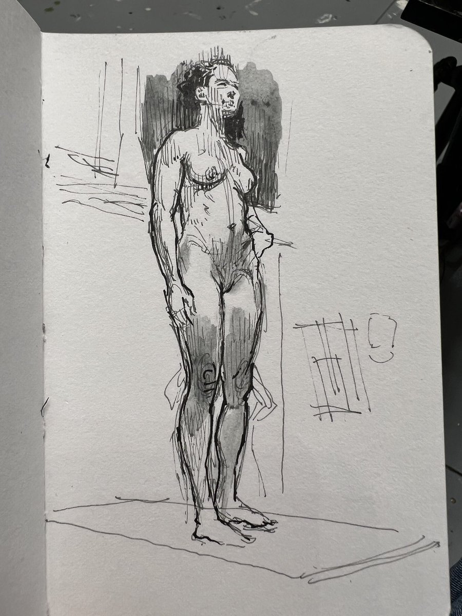 Quick sketch of Anna at my Weds figure group